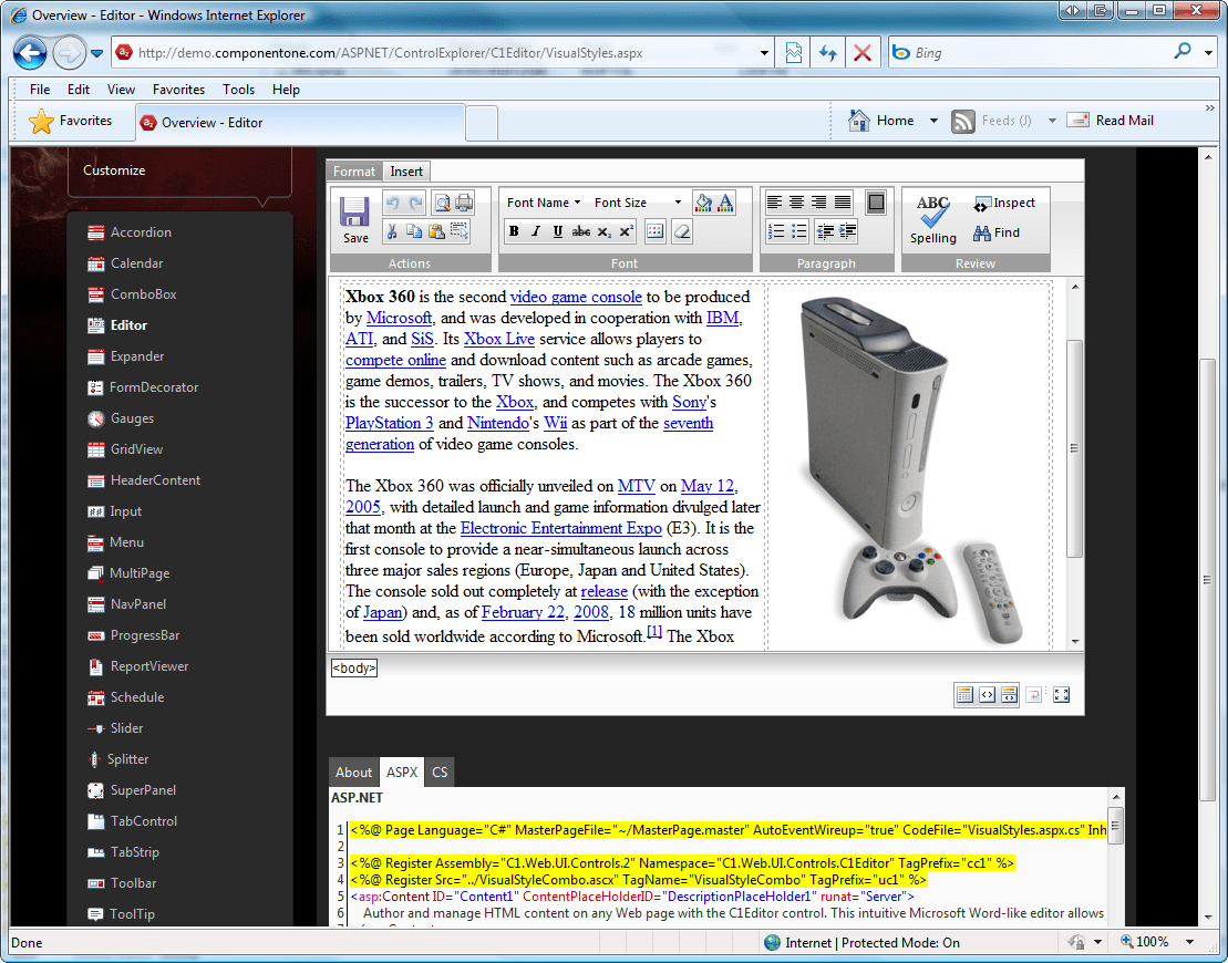 ComponentOne Studio ASP.NET Web Forms Edition（英語版） 商品画像