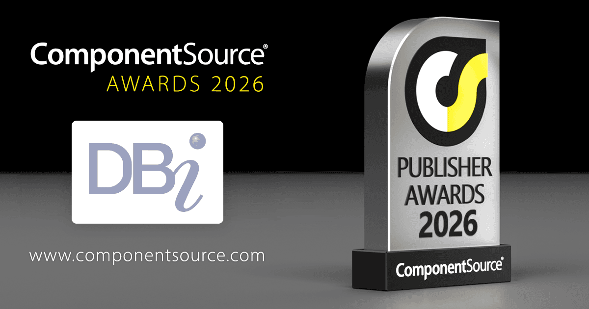 DBI Technologies、ComponentSourceアワード受賞