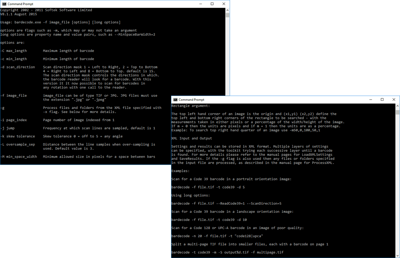 Softek Windows DOS Command Prompt Barcode Tool（英語版） 商品画像