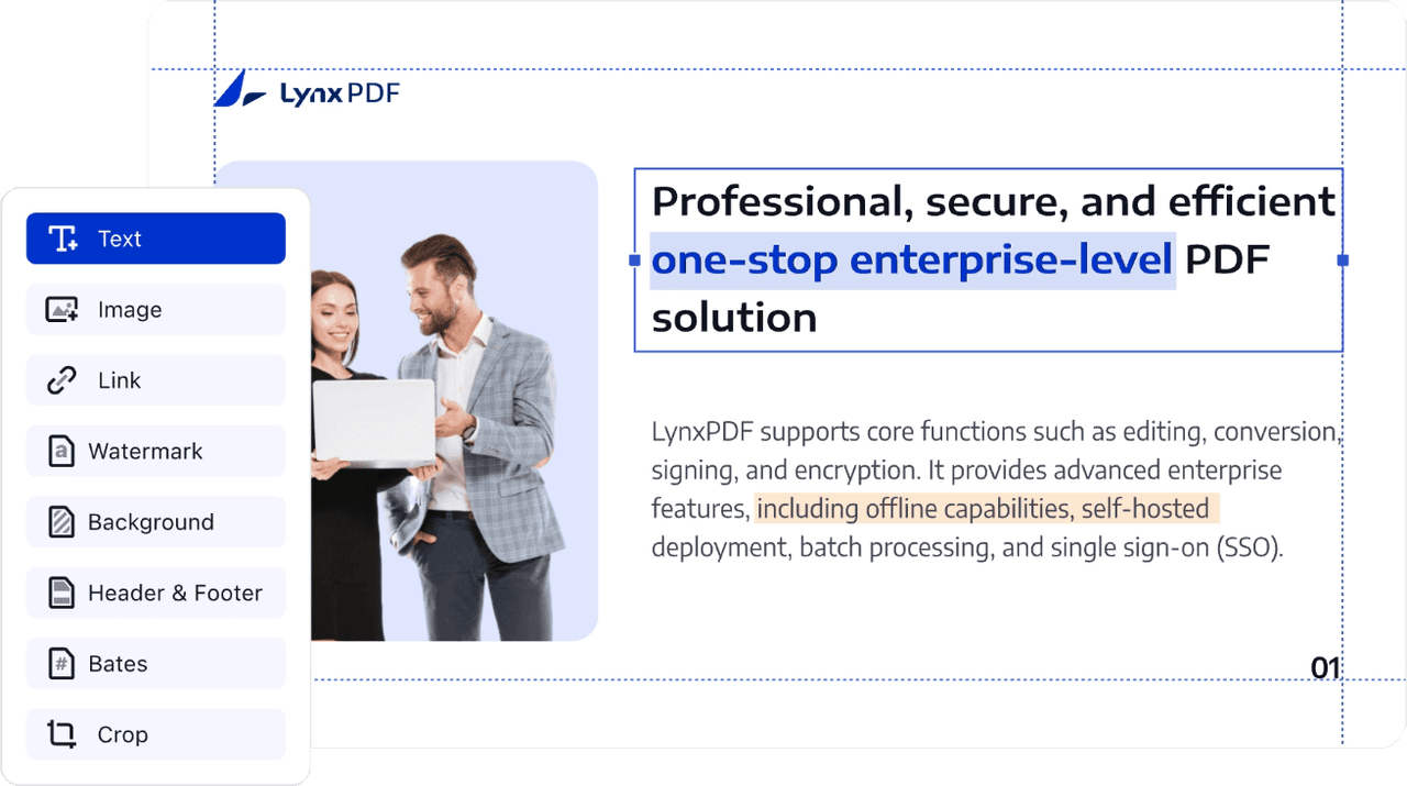 LynxPDFでPDFファイルのテキストを編集する。
