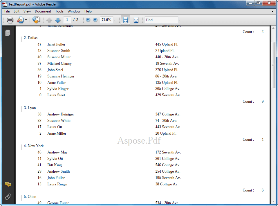 Aspose.Pdf for JasperReports が提供開始