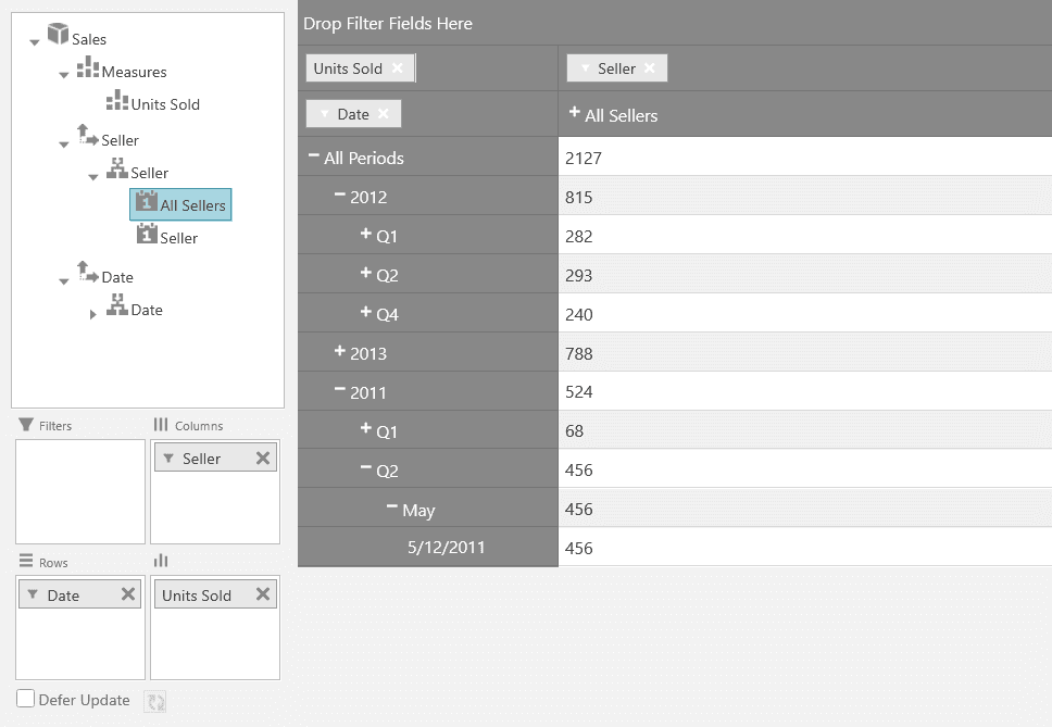 Infragistics Ultimate UI for ASP.NET Core Pivot Data Selector 商品画像