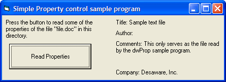 Desaware File Property Component （英語版） 商品画像