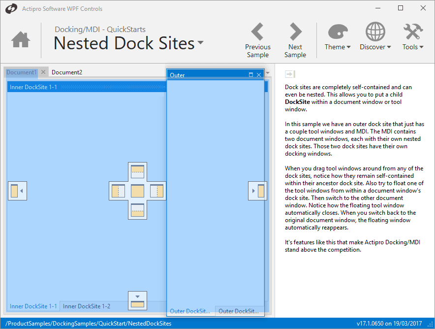 Actipro Docking & MDI for WPF（英語版） 商品画像