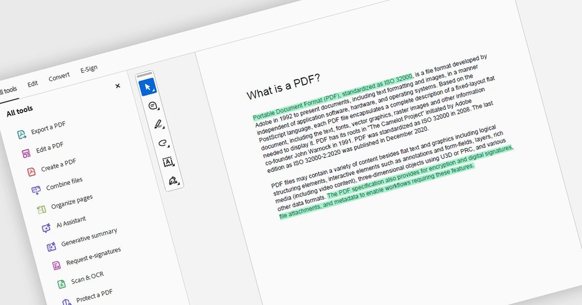 PDFの重要ポイントを強調表示