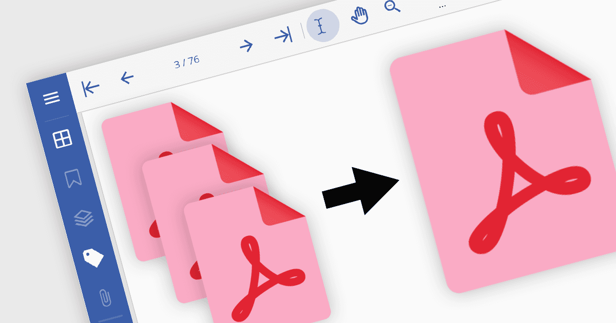 PDFを1つの整理されたドキュメントに統合