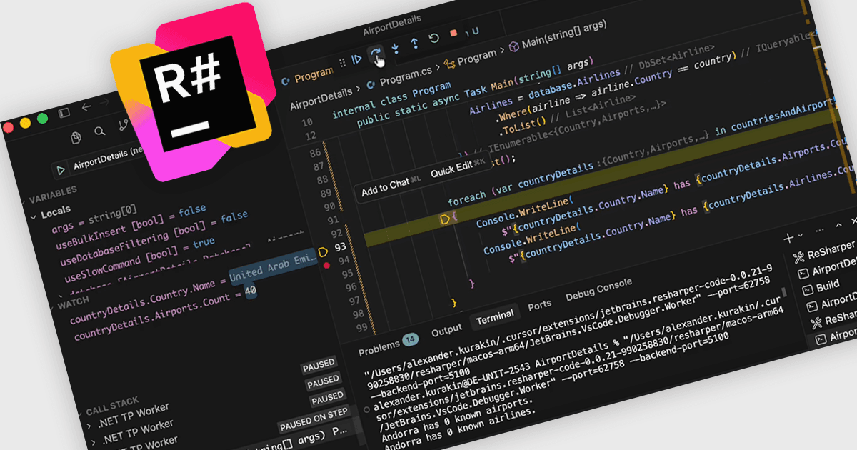 VS Code エディターへのデバッグ拡張