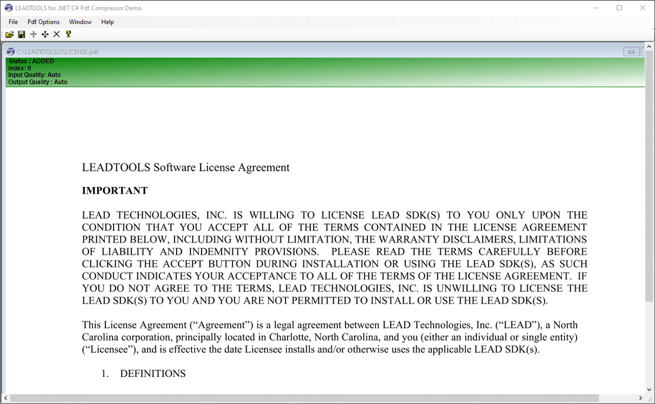 LEADTOOLS PDF Pro（英語版） 商品画像