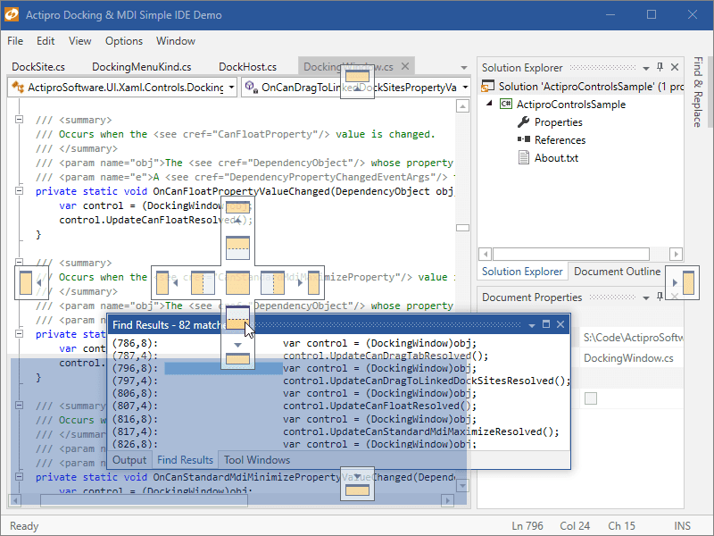 Actipro Docking & MDI for WPF（英語版） 商品画像