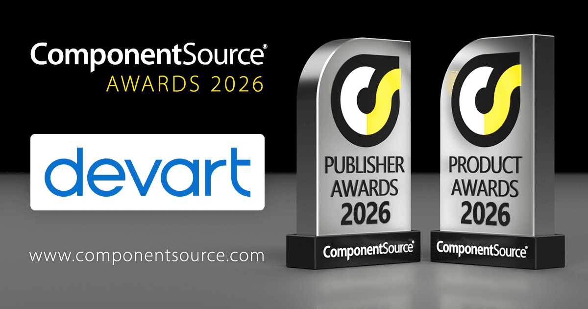 Devartが2つのComponentSourceアワードを受賞