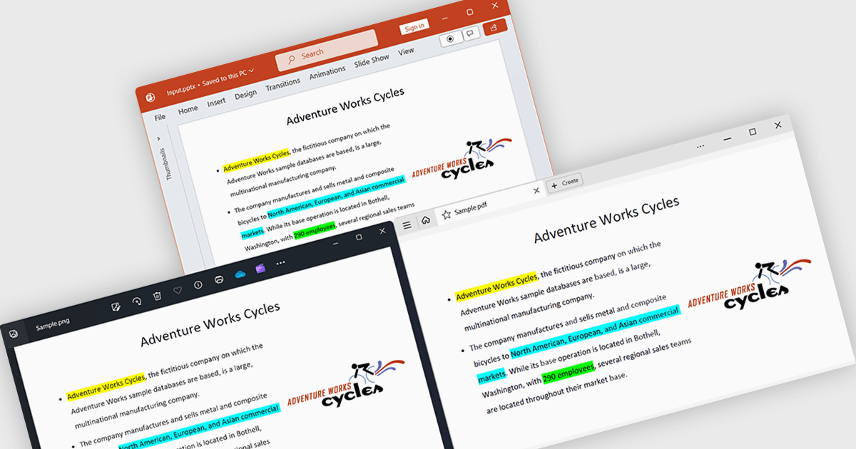 ハイライトを維持したままプレゼンテーションをPDFに変換
