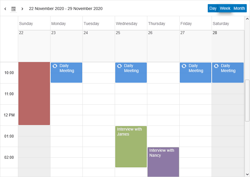 jQWidgets React Scheduler 商品画像