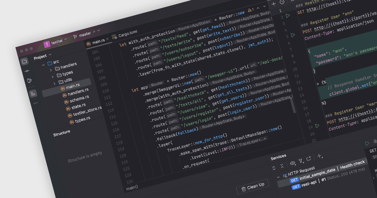 Rustコードの記述、デバッグ、共同作業