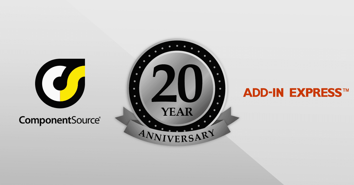Add-in Expressとの20周年パートナーシップを祝う