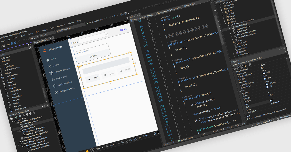 .NET Core専用デザイナーでWebアプリをより迅速に構築