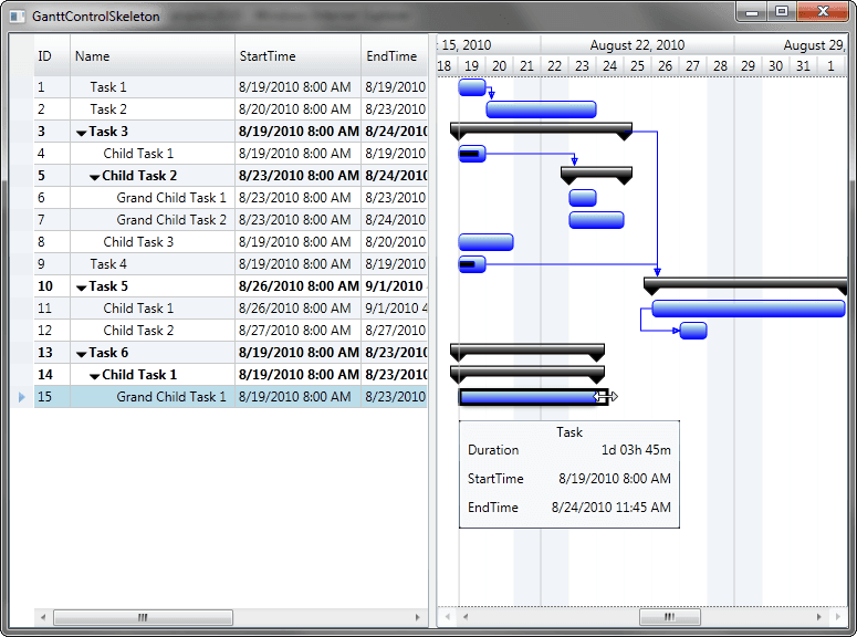 RadiantQ WPF Gantt （英語版） 商品画像