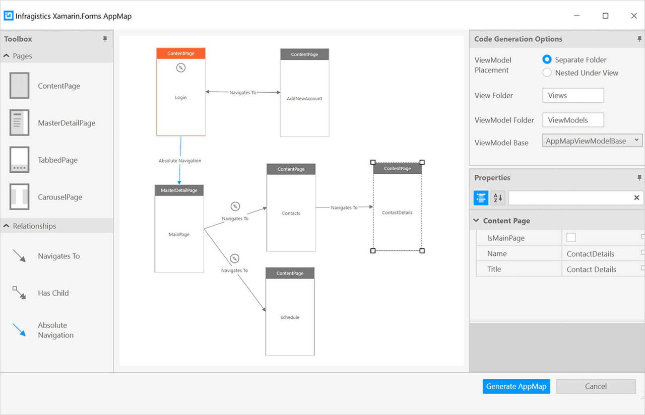 Infragistics Ultimate UI for Xamarin AppMap 商品画像