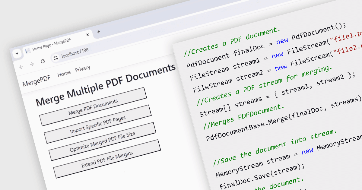 シームレスな共有のために統合PDFを作成