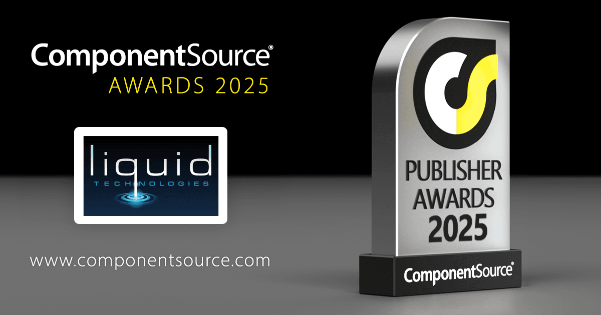 Liquid TechnologiesがComponentSourceの賞を受賞