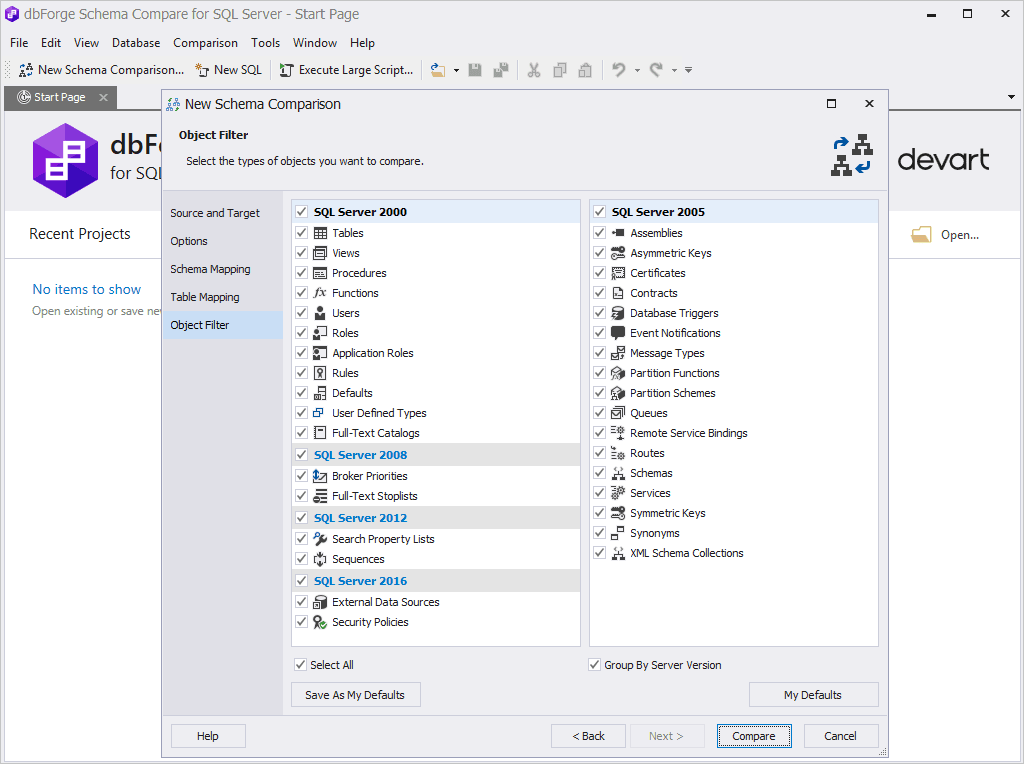dbForge Schema Compare 商品画像