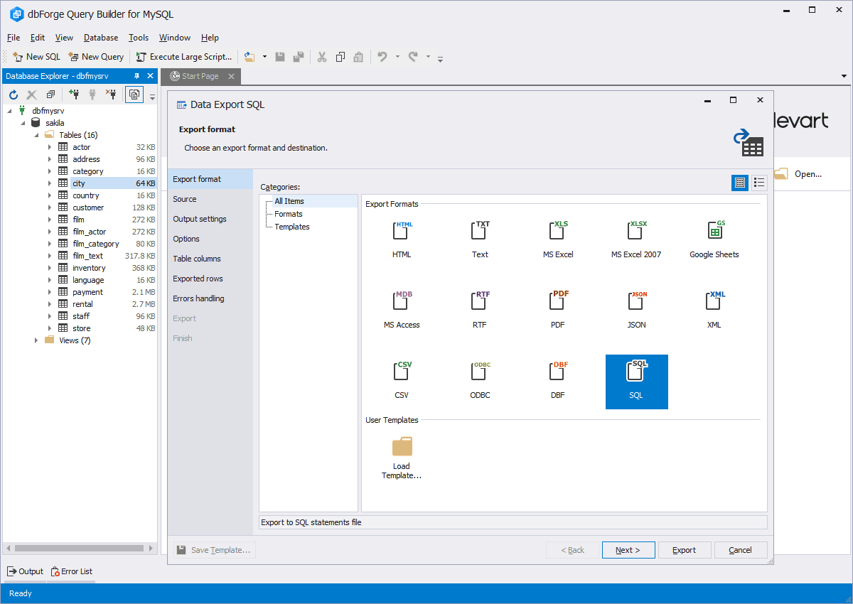 dbForge Query Builder 商品画像