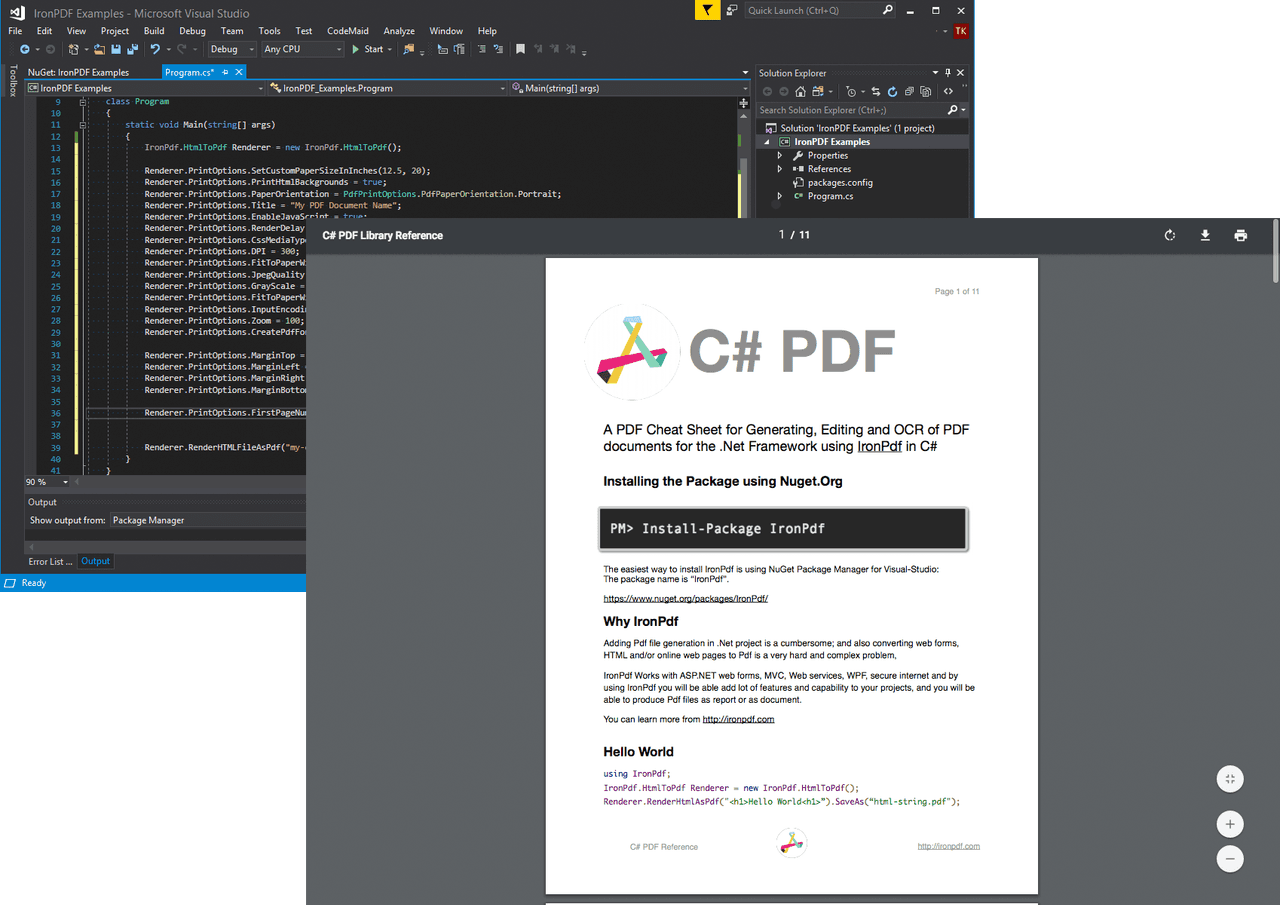 IronPDF for .NET（英語版） 商品画像