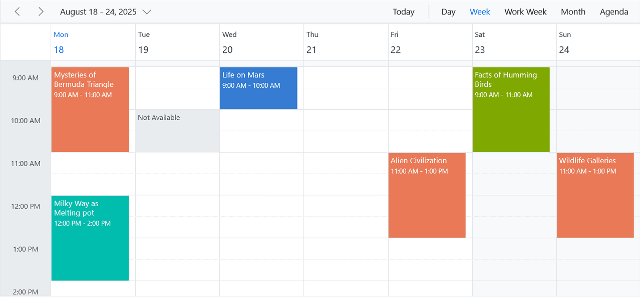 Syncfusion ASP.NET Core Calendar and Scheduling Controls 商品画像