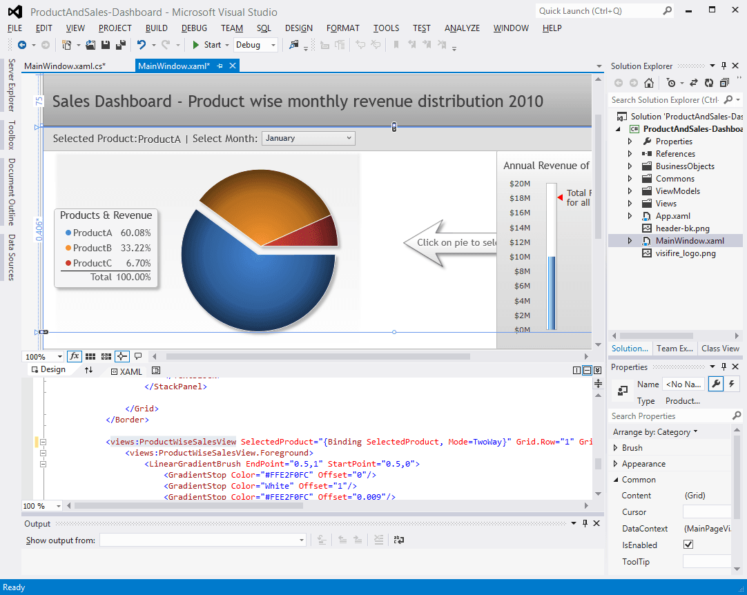 Visifire for WPF, Windows 8とWindows Phone