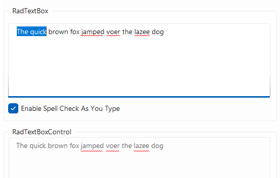 Telerik UI for WinForms SpellChecker 商品画像 Telerik UI for WinForms SpellChecker 商品画像