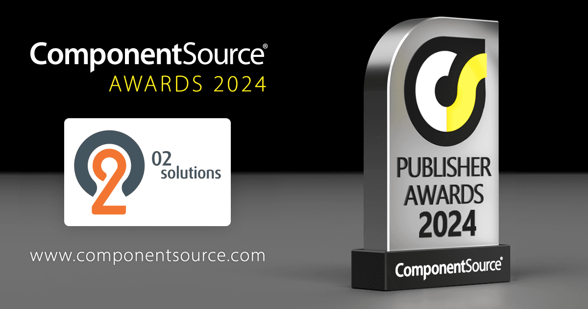 O2 SolutionsがComponentSourceの賞を受賞
