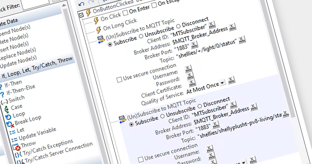 MQTTを使用したネイティブIoT自動化アプリの構築