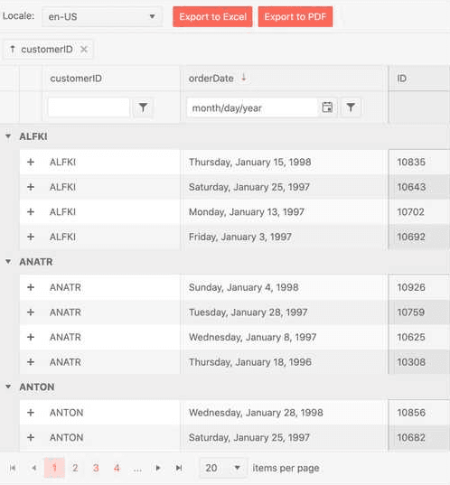 KendoReact Data Query 商品画像 KendoReact Data Query 商品画像