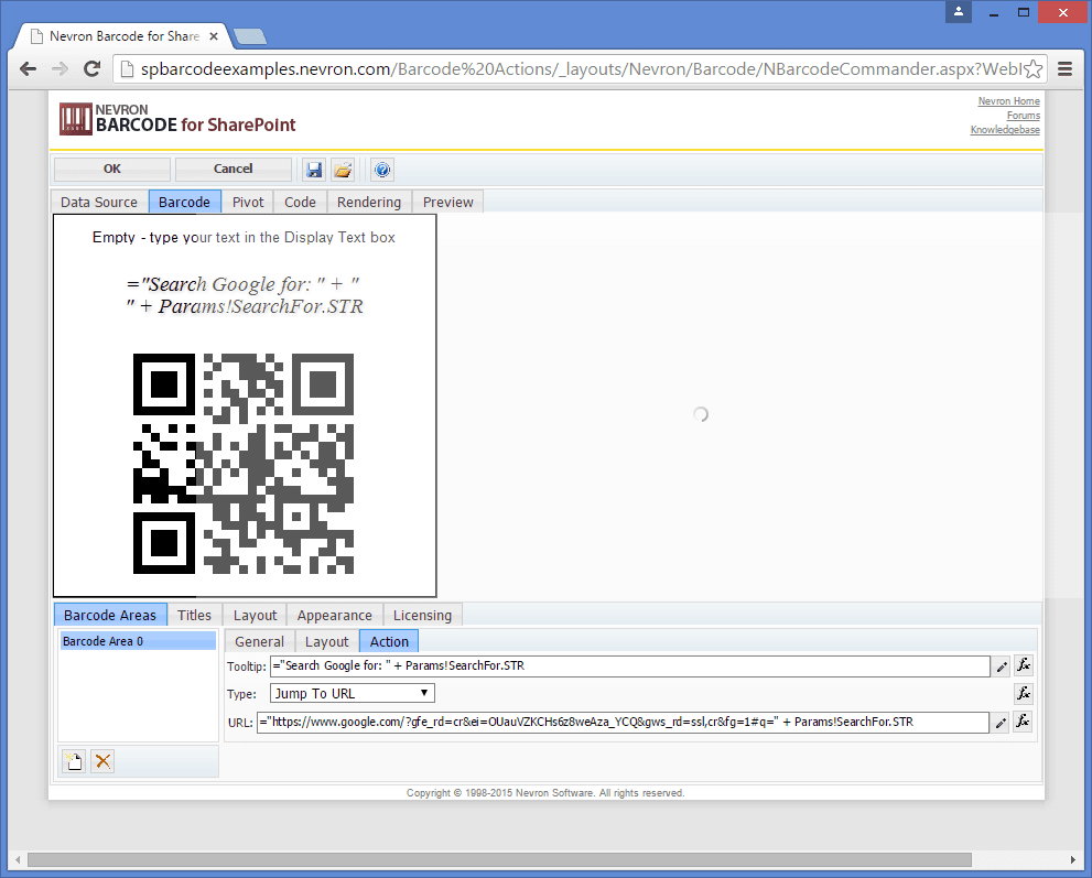Nevron Barcode for SharePoint （英語版） 商品画像