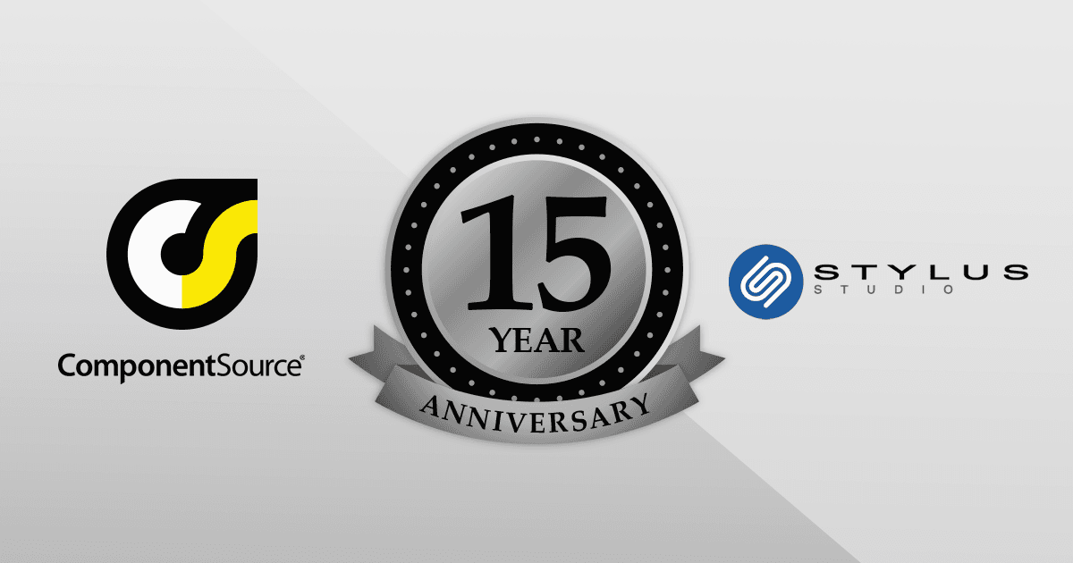 Stylus Studioとのパートナーシップ15周年を祝賀