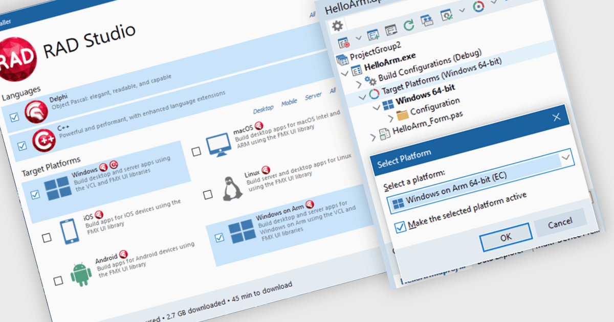 Armデバイス向けのネイティブWindowsアプリを構築