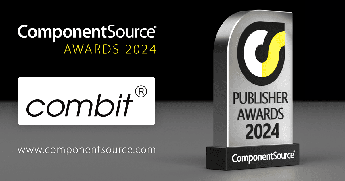 combitがComponentSourceの賞を受賞