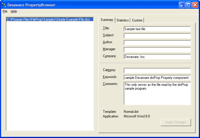 Desaware File Property Component （英語版） 商品画像