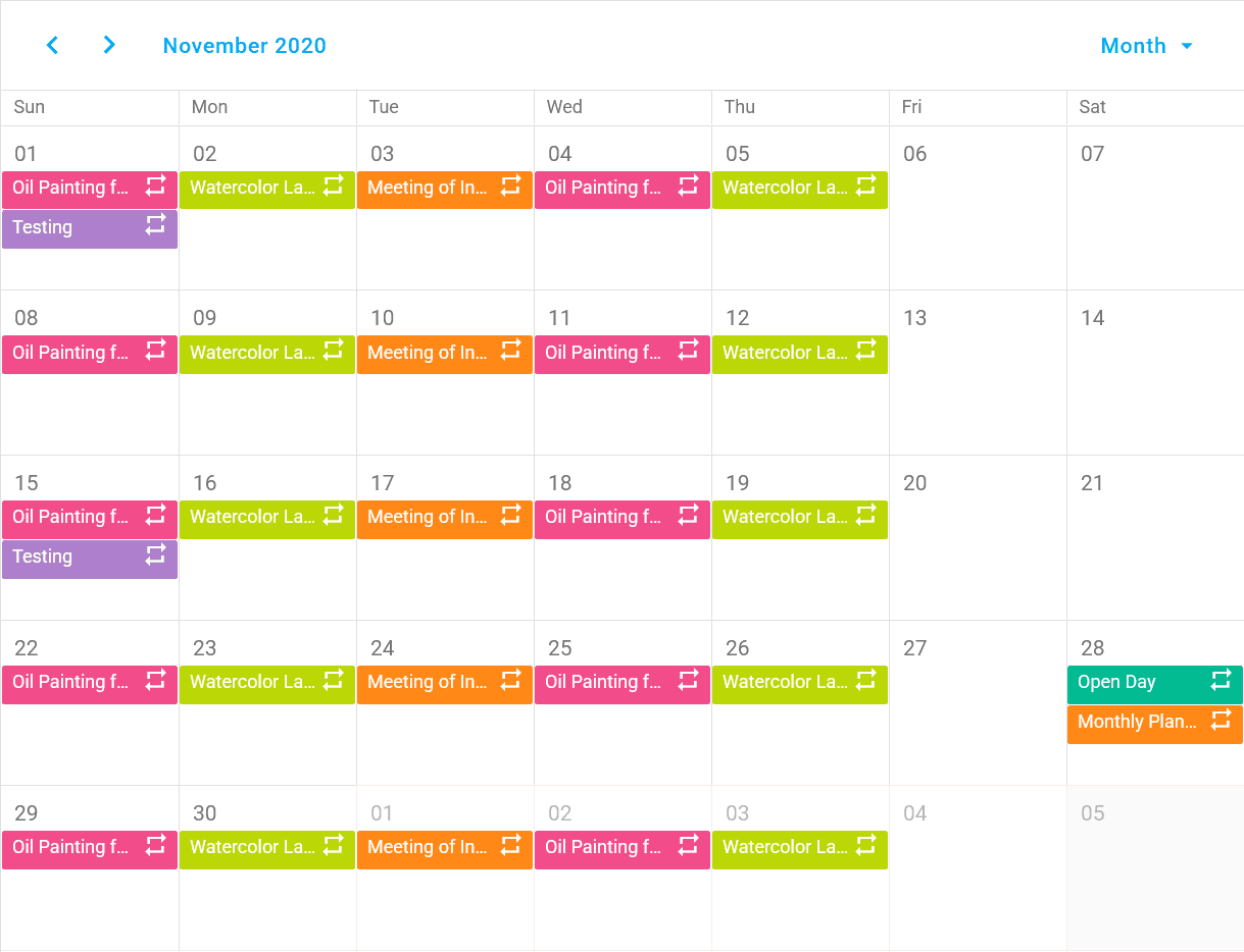 DevExtreme Vue Scheduler 商品画像