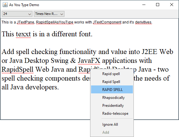 RapidSpell Java Desktop（英語版） 商品画像