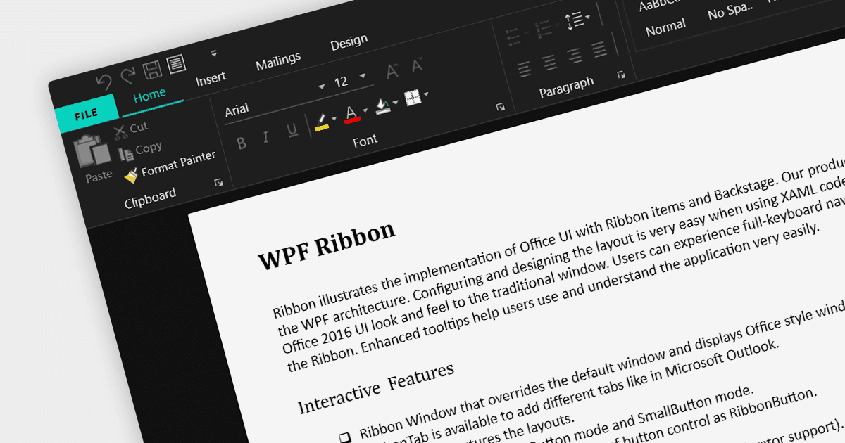 リボン バーによる WPF アプリの拡張