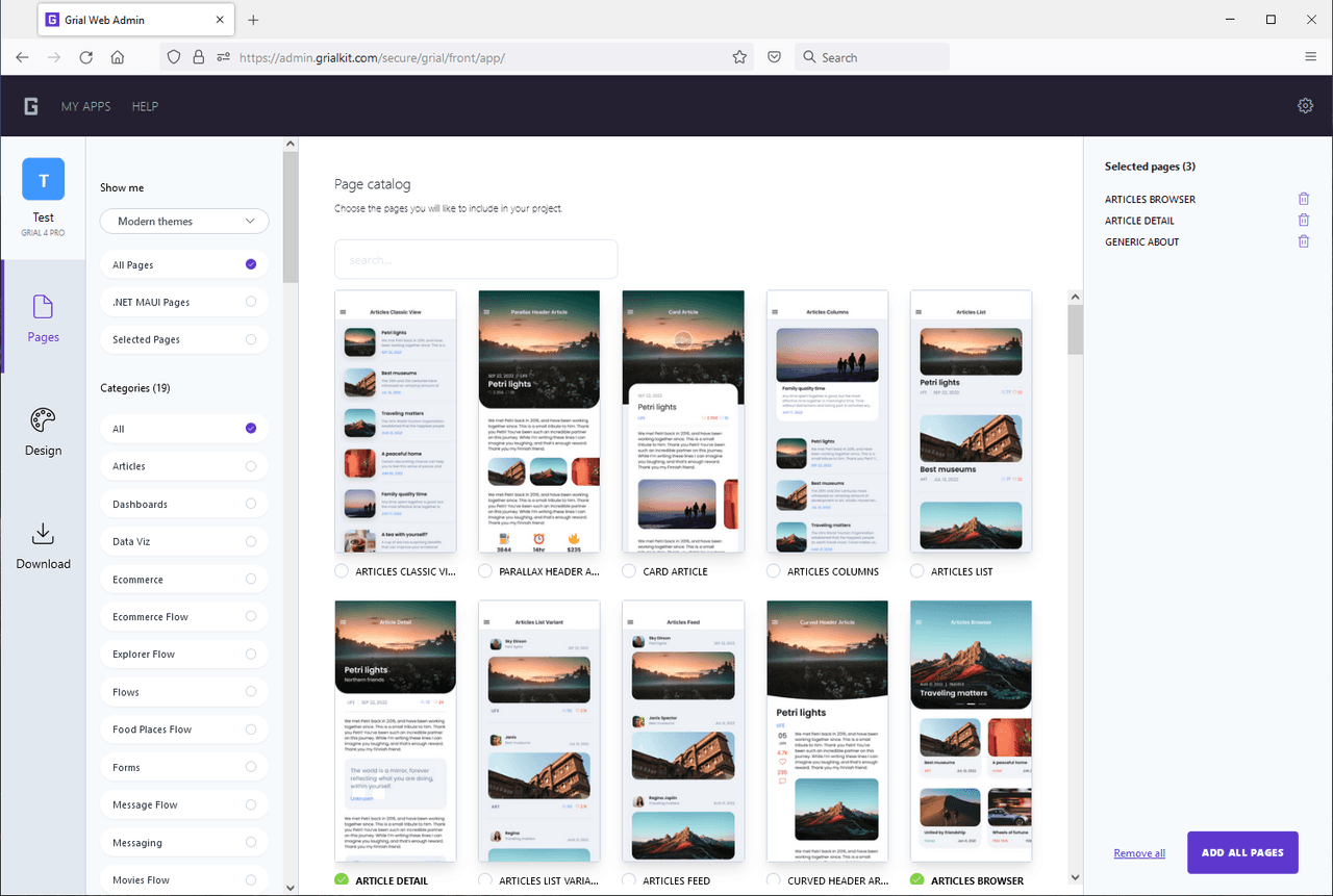 Grial UI Kit 商品画像