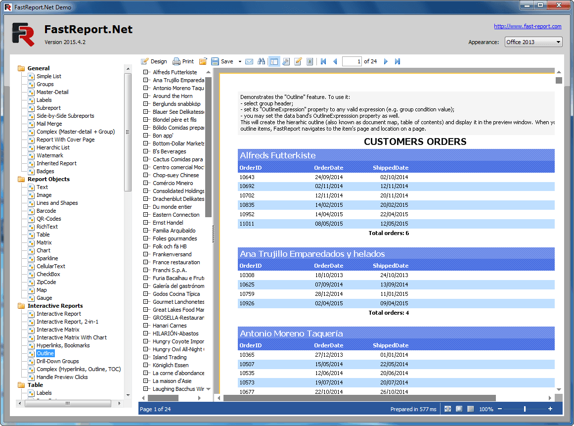 FastReport.Net Enterprise 2015.4がリリースされました