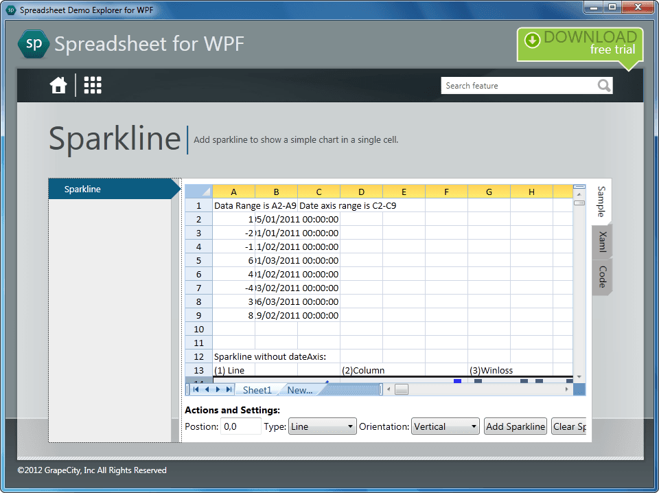 Spread WPF-Silverlight がリリース