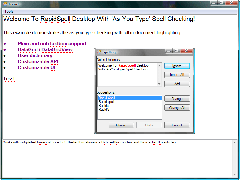 RapidSpell Desktop .NET（英語版） 商品画像