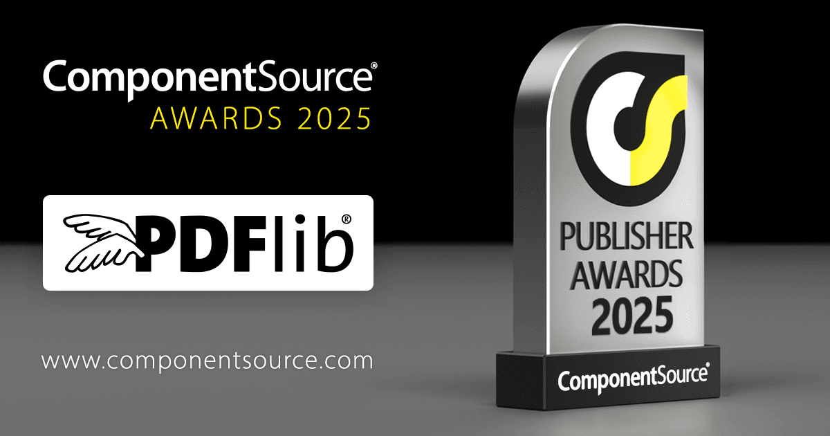 PDFlibがComponentSourceの賞を受賞