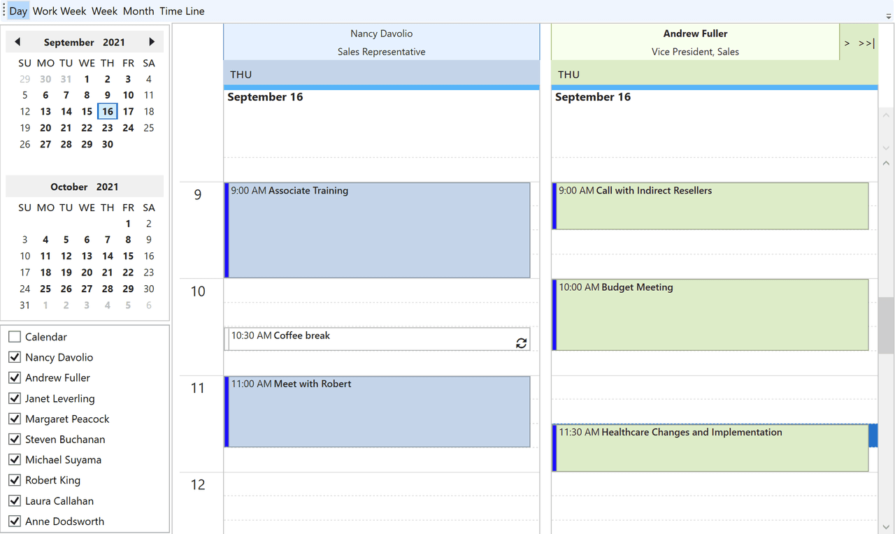 ComponentOne WPF Scheduler 商品画像 ComponentOne WPF Scheduler 商品画像