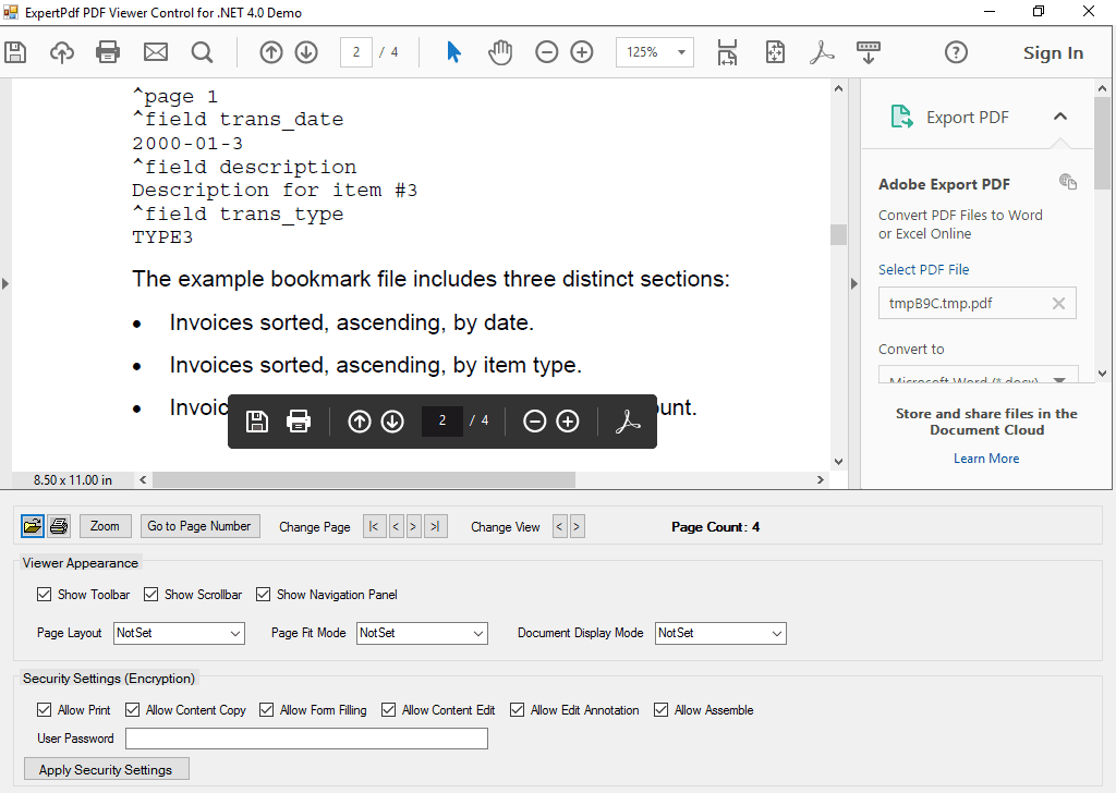 ExpertPDF PDF Viewer（英語版） 商品画像
