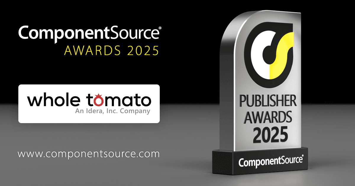 Whole Tomato SoftwareがComponentSourceの賞を受賞