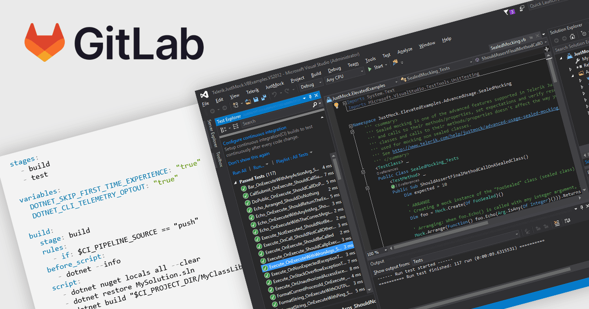 GitLab統合でユニットテストを自動化