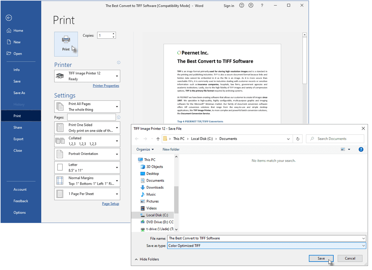TIFF Image Printer （英語版） 商品画像